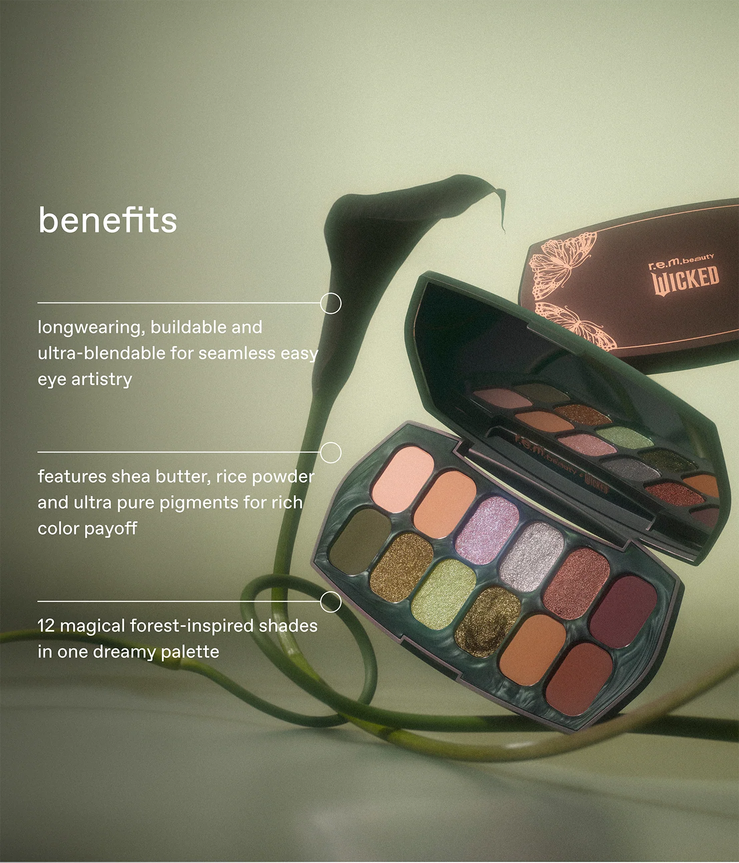 r.e.m. beauty x Wicked: For Good Ozian Forest Eyeshadow Palette - Image 5