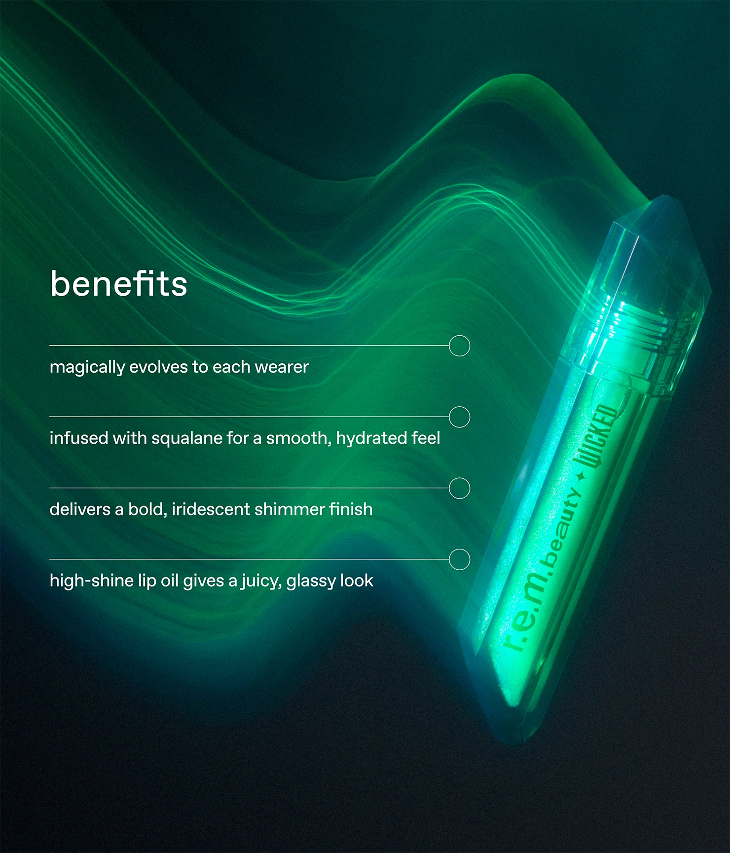 r.e.m. beauty x Wicked: For Good So Popular pH Adaptive Lip Oil - Image 5